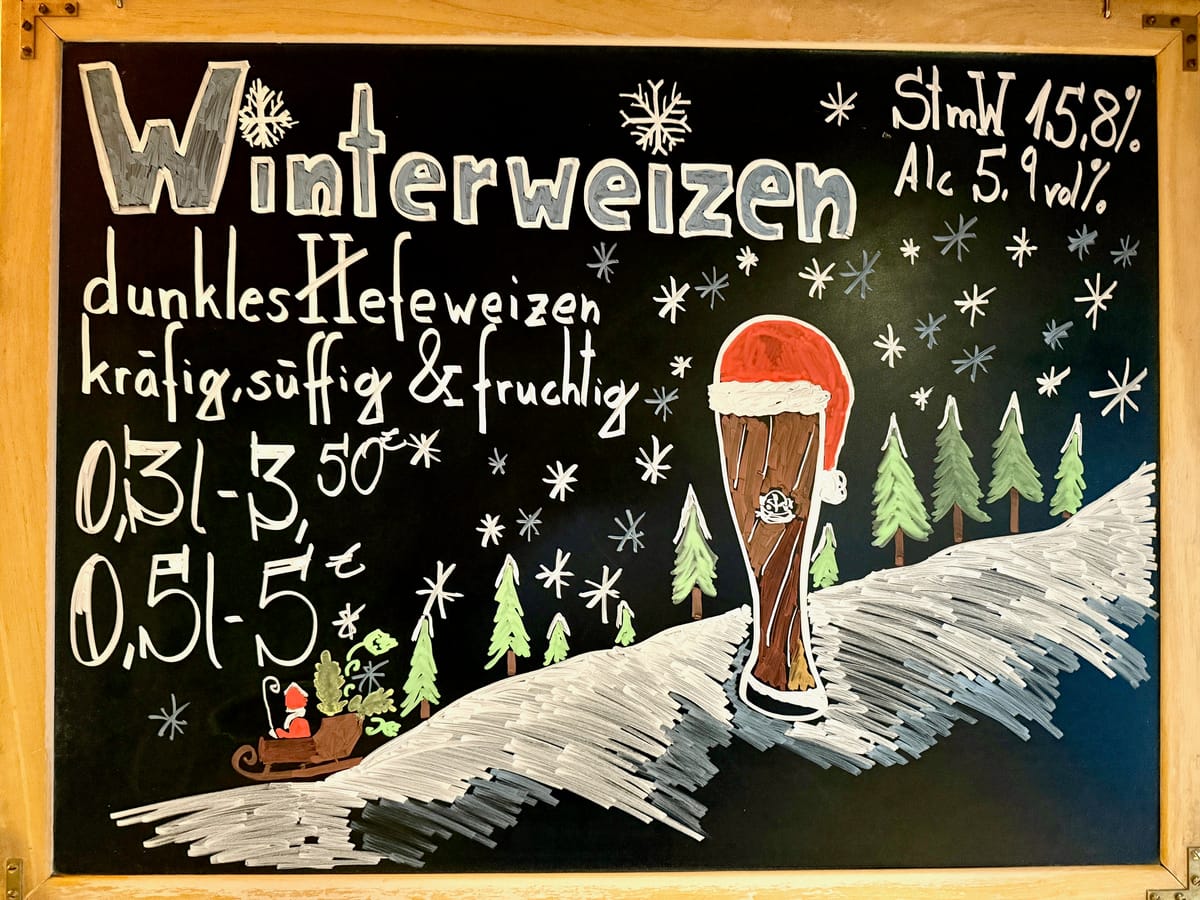Lindenbräu Winterweizen - jetzt  im Ausschank!